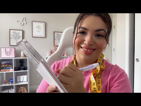 ASMR| Measuring 📏 you for your wedding dress 👰‍♀️- Personal attention, writing & typing sounds