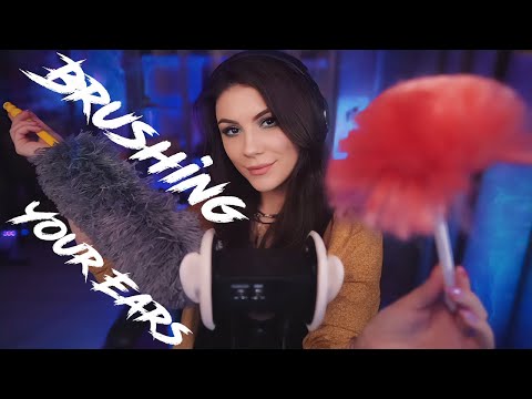 ASMR Brushing Away Dust from Your Ears 💎 Intense, Ear Cleaning, No Talking, 3Dio