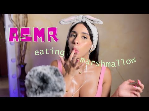 ASMR EN ESPAÑOL 👄 Mouth sounds | EATING MARSHMALLOW