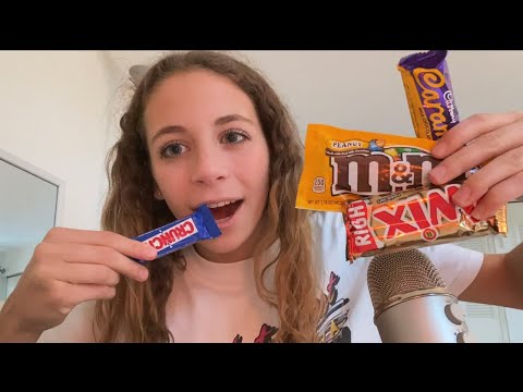 ASMR with Halloween candy! Crinkles, tapping, etc 🍭 🍫🎃