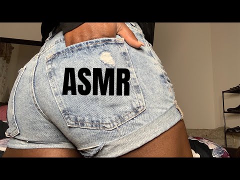 ASMR | Jean Shorts & Shirt Rubbing/Scratching