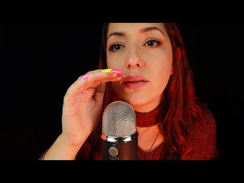 ASMR UP CLOSE whispering ✨ mouth sounds, hand sounds, tongue clicking
