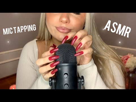 ASMR Tapping on the Mic ❤️ long nails