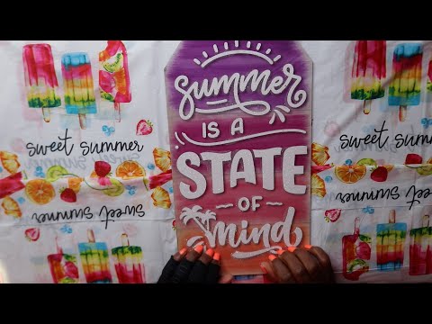 SUMMER IS A STATE OF MIND SCRATCHING TAPPING TRIGGERS ASMR CHEWING GUM