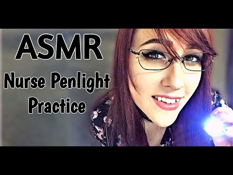 ASMR Nurse Penlight Practice