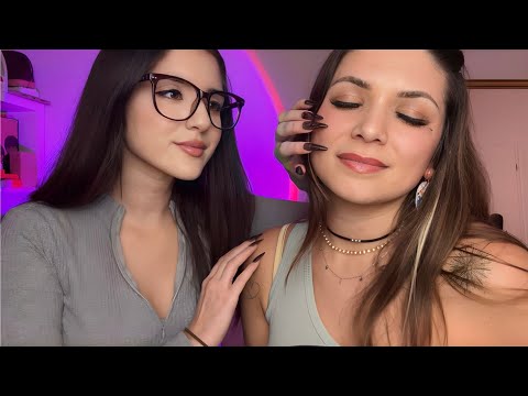 Trying To Give My Friend ASMR pt. 3😴 Hair Play, Face Massage, Personal Attention