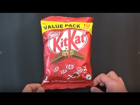 ASMR - Kit Kat Chocolates - Australian Accent - Discussing in a Quiet Whisper & Crinkles & Eating
