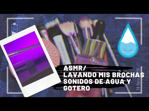 ASMR/ Lavando mis brochitas/ Sonidos de Agua 💦/ Gotero/ ASMR en español/ Relajante/ Andrea ASMR 🦋