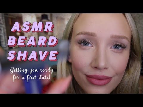 ASMR SHAVING YOUR BEARD | binaural whispers, personal attention… (you’re going on a date!)