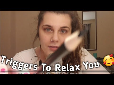 ASMR // Relaxing Triggers To Help You Sleep 💤/ Face & Mic Brushing / Tracing / Hand Movements ++ //