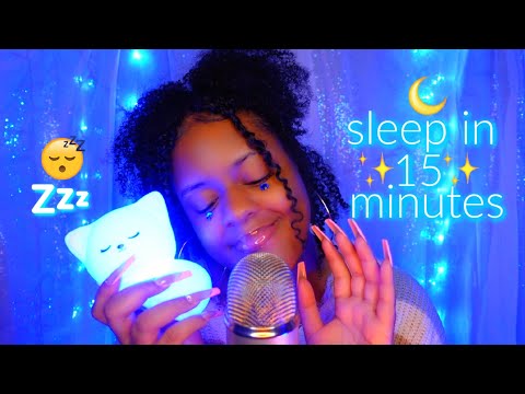 99.9% of you will sleep & relax in 15 minutes to this asmr video...♡🌙✨(you will sleep fr)