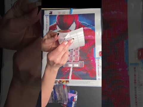 Opening & Setting Up [Spiderman Diamond Kit] - I’m Making for My Nephew (I Can’t Sleep)