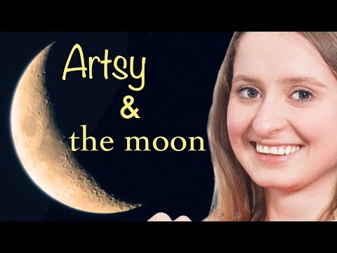 🌜ASMR 🌛 Collab with the Moon - Tapping + Whisper 🌙