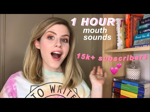 ASMR | 1+ HOUR OF MOUTH SOUNDS 👄 {15K subscribers!!} 💗 Lip gloss and candy triggers