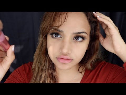 ASMR Sloppy Makeup Artist Chewing Gum and Doing Your Makeup