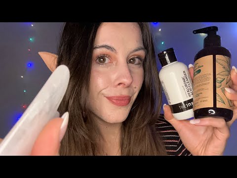 ASMR Christmas Pampering By An Elf ☁️🎄 ( skincare, scalp massage...)