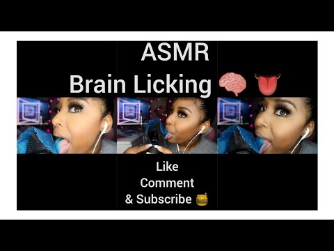 [ASMR] Brain Licking 🧠👅 (mic licking with slaps candy) up close wet mouth sounds 💦👄 Pt. 3
