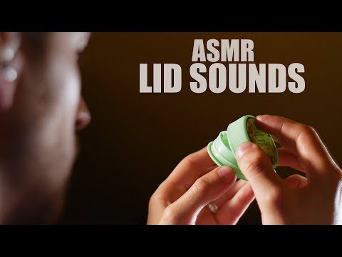 Lid sounds #2 ASMR - bit of whispering -