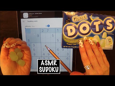 ASMR Gummy Candy & Sudoku on iPad | Whispered Ramble