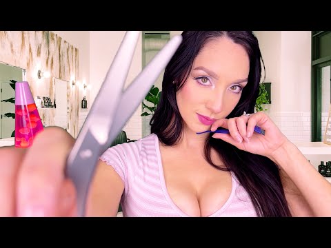 ASMR - MEN'S Haircut Role Play | Scissors Sounds | Personal Attention