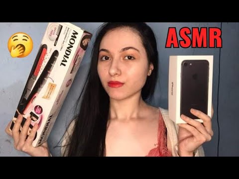 ASMR - TIA RICA TE DANDO PRESENTES DE NATAL!!! 🎄