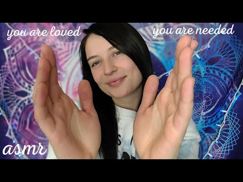 ASMR ~ You ARE loved ~ You ARE Needed ~ Soft Whisper with Face touching & Hand Movements