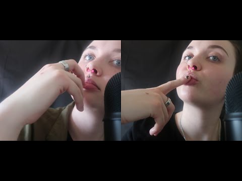 ASMR Lip Flicking [That Weird Mouth Sound] & Finger/Hand Kisses