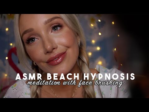 ASMR Beach Hypnosis Meditation with face brushing // GwenGwiz
