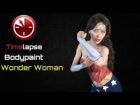 Time-lapse Bodypaint Wonder Woman