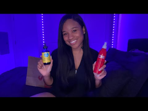 #ASMR- Hair Care Haul [w/tapping sounds]