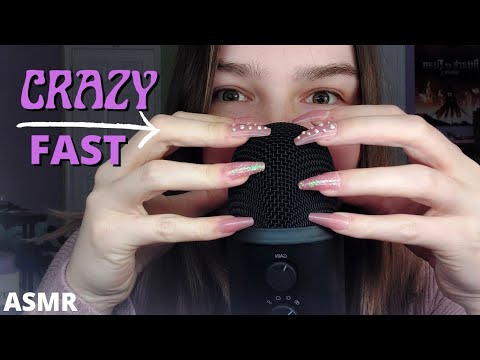 LOUD FAST AND AGGRESSIVE MIC SCRATCHING AND TAPPING (ASMR)