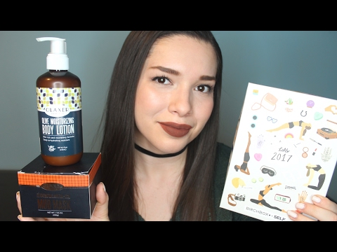 ASMR - Unboxing Birchbox & Olaxer Products (Whispering & Tapping)