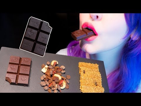 ASMR: Crispy Coconut Cookies, Gooey Choc & Trail Mix | Raw&Spiced Candy ~ Relaxing [No Talking|V] 😻