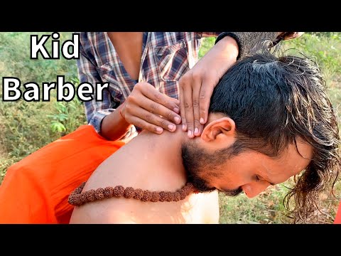 Super Relaxing Head Massage ASMR Outdoor Head Massage Therapy by Chhotu to Yogi (Ep-50)