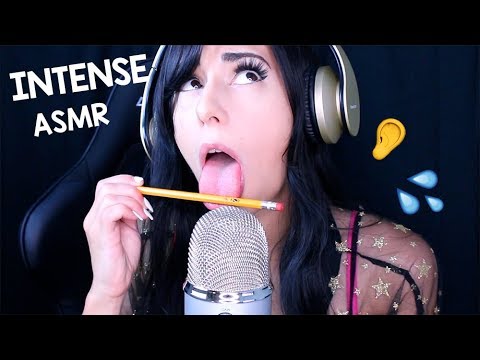ASMR INTENSE MOUTH SOUNDS & Ear Eating 👂 Licking, Pen, Whispers - EXTRA TINGLY
