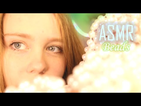 ASMR - BEAUTIFUL BEAD SOUNDS!! 🤍 With Whispering For Sleep & Relaxation :)
