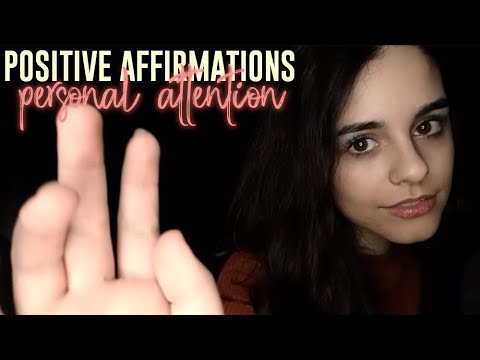 [ASMR] Personal attention 💖 Ear to ear POSITIVE AFFIRMATIONS while touching your face