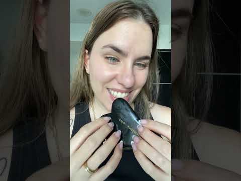 #Asmr guashua on your face with oil face massage