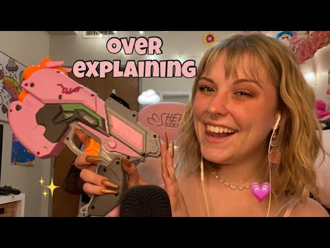ASMR Fast and Aggressive Over Explaining, Tracing, Tapping, and Touching Objects 🍞✨💗