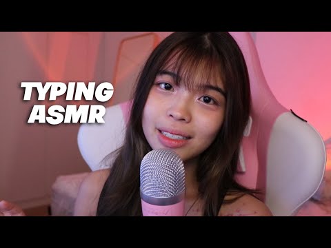 ASMR keyboard typing (with whispers) for sleep, relaxation and studying!