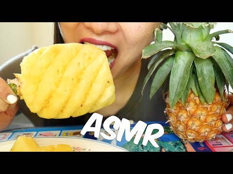 ASMR WHOLE Juicy Pineapple (Eating Sounds) | SAS-ASMR