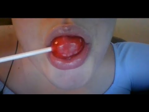 ASMR Sucking Blow Pop, Watermelon