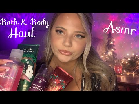 Asmr Christmas Bath & Body Works Haul 🎅🏼🎄| Tapping, Scratching, & Chitchatting