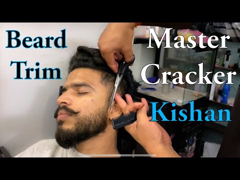 The Sounds Of Beard Cut By Master Cracker Kishan 💤 ASMR Sleep