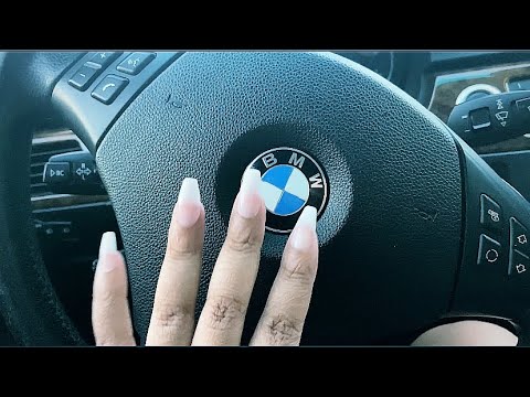 ASMR | Fast Car Tapping 💙🤍 BMW 🤍💙 (lens tapping + scratching) | brieasmr