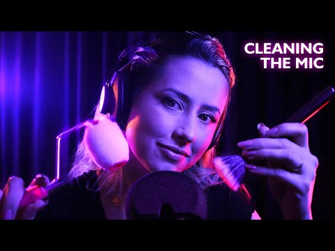 CLEANING THE MIC BUT I NEED YOUR HELP!  ✨ ASMR INTENSE EAR TO EAR, WHISPERING AND MIC SCRATCHING