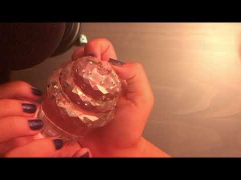 ASMR tapping GLASS objects
