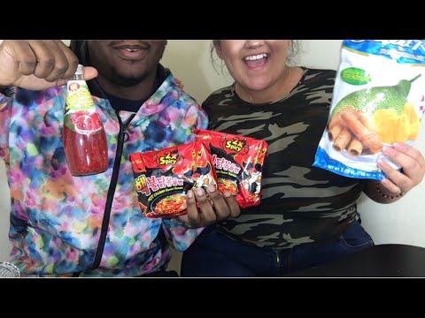 Spicy noodle challenge fail - ASMR