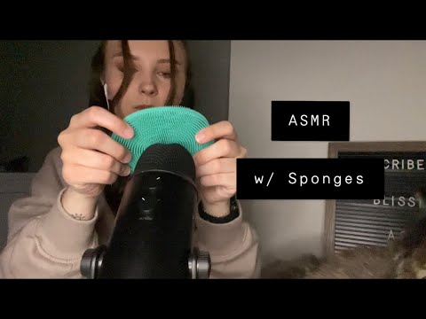 ASMR w/ Different Sponges! ✨ SO TINGLY✨