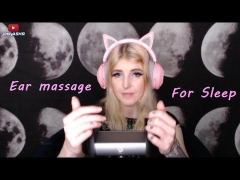 ASMR | Ear Massage For Great Sleep (with a little talking) | Jinxy ASMR